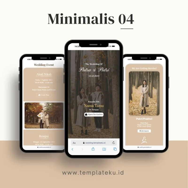 Wedding Invitation Templates Minimalis 04